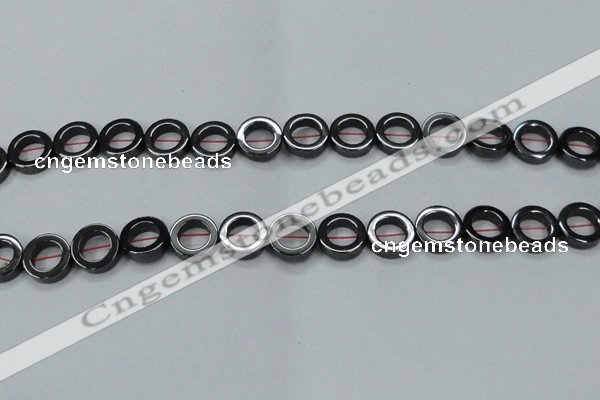 CHE1015 15.5 inches 12mm donut hematite beads wholesale