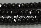 CHE102 15.5 inches 3*4mm faceted rondelle hematite beads wholesale