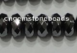 CHE104 15.5 inches 5*8mm faceted rondelle hematite beads wholesale