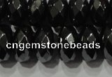 CHE105 15.5 inches 6*10mm faceted rondelle hematite beads wholesale