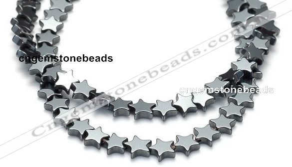 CHE11 16 inches 6mm star shape hematite beads Wholesale