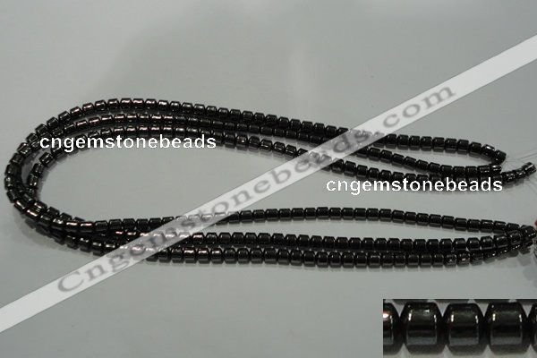 CHE116 15.5 inches 5*5mm tyre hematite beads wholesale