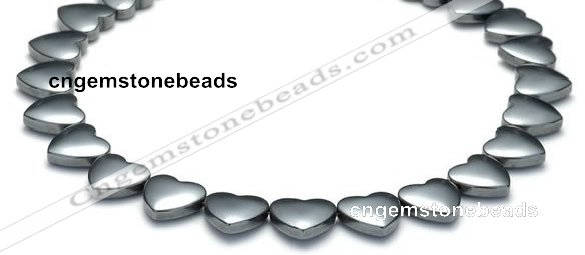 CHE12 15 inches 12mm heart shape hematite beads Wholesale