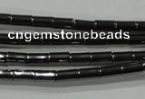 CHE120 15.5 inches 2*4mm tube hematite beads wholesale