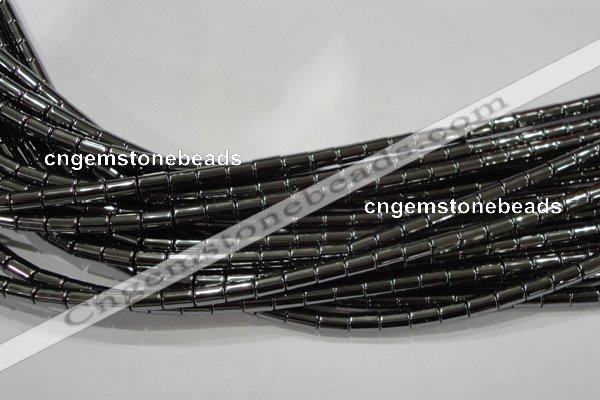 CHE122 15.5 inches 5*8mm tube hematite beads wholesale