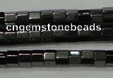 CHE125 15.5 inches 3*4mm faceted tube hematite beads wholesale