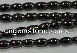 CHE136 15.5 inches 3*5mm rice hematite beads wholesale