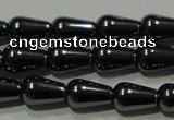 CHE146 15.5 inches 5*8mm teardrop hematite beads wholesale