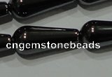 CHE149 15.5 inches 8*20mm teardrop hematite beads wholesale