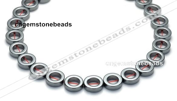 CHE15 16 inches 12mm donut shape hematite beads Wholesale