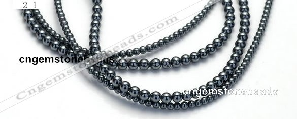 CHE17 16 inches 2mm & 3mm round hematite beads Wholesale