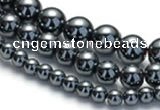 CHE18 16 inches 4mm & 6mm & 8mm round hematite beads Wholesale