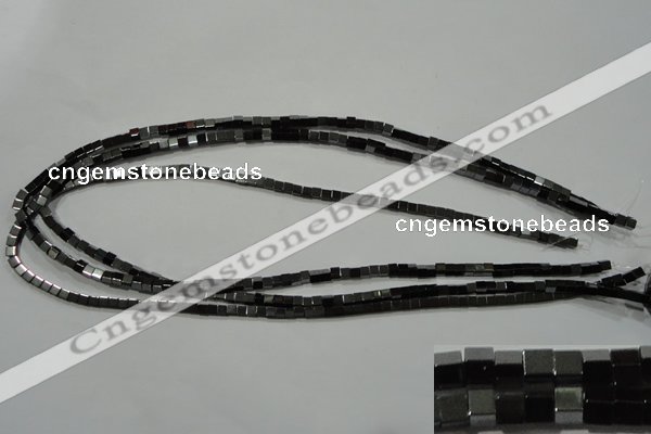 CHE180 15.5 inches 3*3mm cube hematite beads wholesale