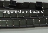 CHE181 15.5 inches 4*4mm cube hematite beads wholesale