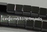 CHE182 15.5 inches 6*6mm cube hematite beads wholesale