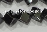 CHE187 15.5 inches 6*6mm cube hematite beads wholesale