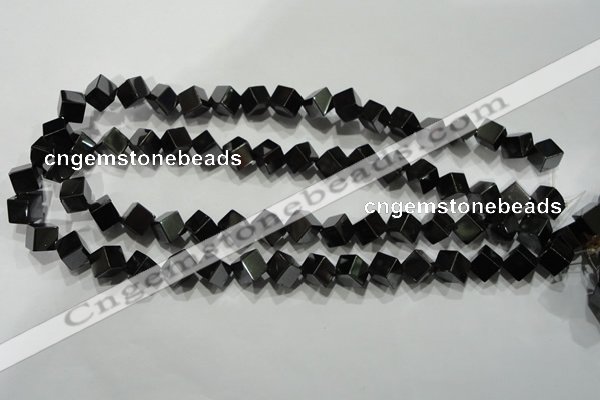 CHE188 15.5 inches 8*8mm cube hematite beads wholesale