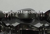 CHE197 15.5 inches 10*20mm vase-shaped hematite beads wholesale