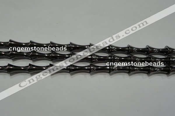 CHE205 15.5 inches 8*16mm bamboo hematite beads wholesale