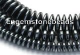 CHE21 16 inches 4mm & 8mm & 12mm coin hematite beads wholesale