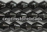 CHE211 15.5 inches 6*6mm bicone hematite beads wholesale