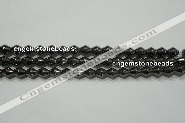 CHE211 15.5 inches 6*6mm bicone hematite beads wholesale