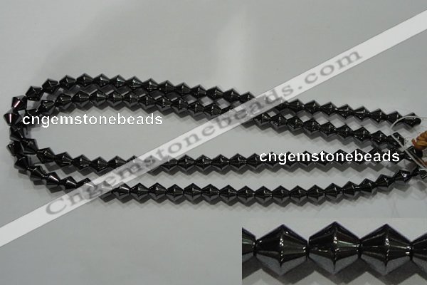 CHE212 15.5 inches 8*8mm bicone hematite beads wholesale