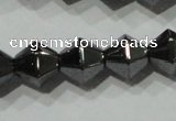 CHE216 15.5 inches 8*8mm faceted bicone hematite beads wholesale