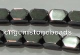 CHE222 15.5 inches 5*8mm faceted cuboid hematite beads wholesale