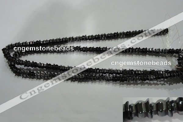 CHE241 15.5 inches 8*8mm tower hematite beads wholesale