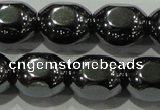 CHE247 15.5 inches 10*12mm lantern hematite beads wholesale