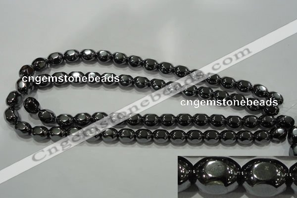 CHE247 15.5 inches 10*12mm lantern hematite beads wholesale