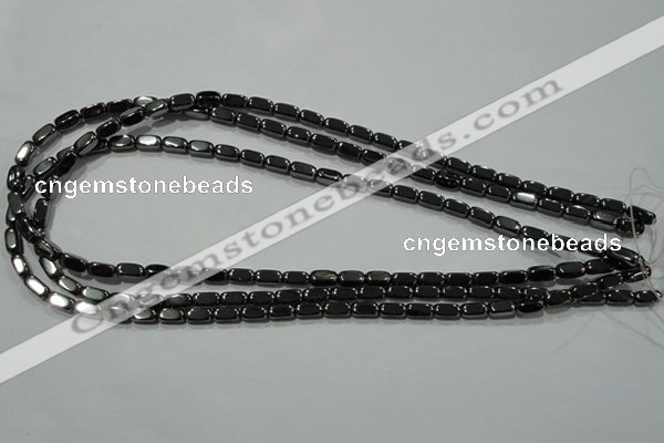 CHE248 15.5 inches 4*8mm cuboid hematite beads wholesale