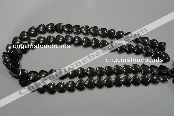 CHE259 15.5 inches 12*12mm heart hematite beads wholesale