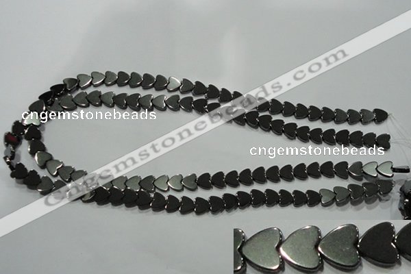 CHE268 15.5 inches 8*8mm heart hematite beads wholesale