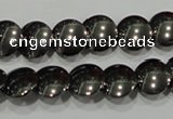 CHE271 15.5 inches 12mm flat round hematite beads wholesale