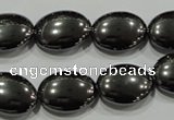 CHE279 15.5 inches 13*18mm oval hematite beads wholesale