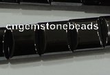 CHE286 15.5 inches 10*10mm square double drilled hematite beads wholesale