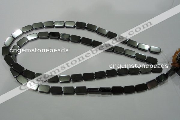 CHE291 15.5 inches 8*13mm rectangle hematite beads wholesale