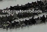 CHE292 15.5 inches 4mm star hematite beads wholesale