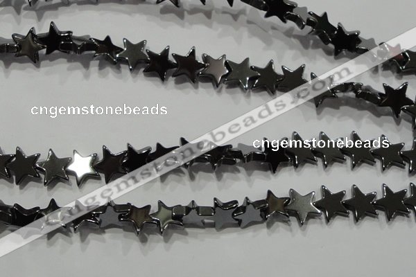 CHE295 15.5 inches 10mm star hematite beads wholesale