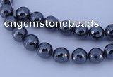 CHE30 16 inches 2mm faceted round hematite beads Wholesale