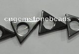 CHE300 15.5 inches 16*18mm triangle hematite beads wholesale