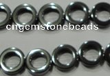 CHE302 15.5 inches 12mm donut hematite beads wholesale