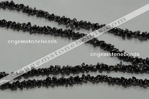 CHE306 15.5 inches 3*5mm – 6*8mm hematite chips beads wholesale