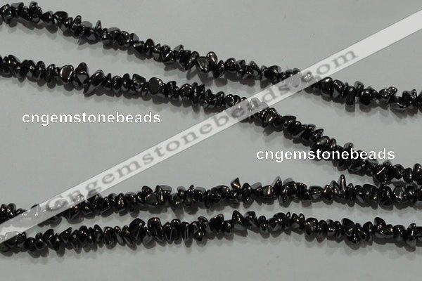 CHE306 15.5 inches 3*5mm – 6*8mm hematite chips beads wholesale