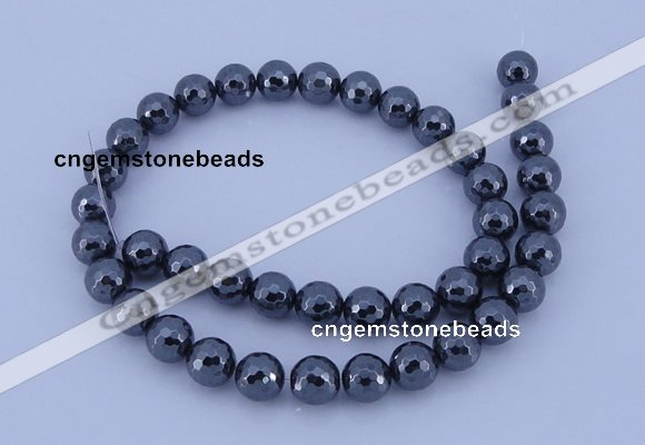 CHE32 16 inches 4mm faceted round hematite beads Wholesale