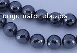 CHE34 16 inches 8mm faceted round hematite beads Wholesale