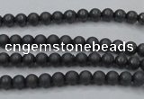 CHE400 15.5 inches 2mm round matte hematite beads wholesale