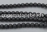 CHE400 15.5 inches 2mm round matte hematite beads wholesale